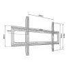 TV sieninis laikiklis TB-750 iki 80 colių 60kg max VESA 600x400
