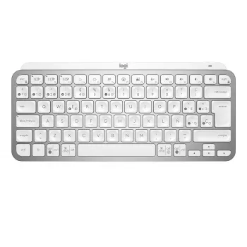 Logitech MX Keys Mini Wireless Illuminated klaviatūra, šviesiai pilka, ispaniška (ES) išdėstymu