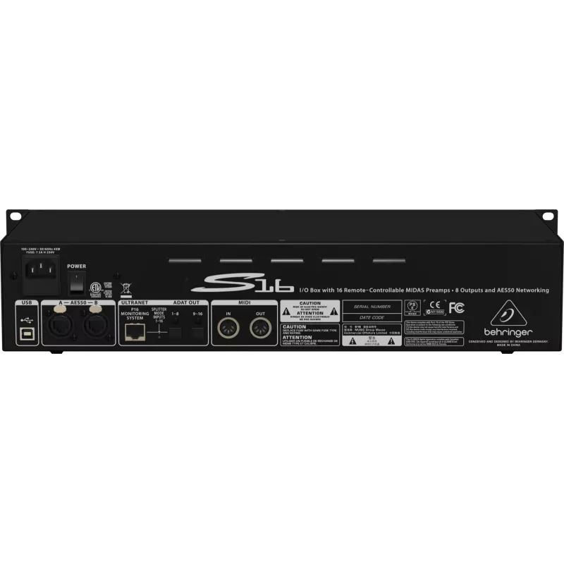 Behringer Digital Snake S16 garso modulis