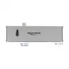 Docking stotelė DeLOCK Dual USB Type-C su HDMI USB 3.2 SD PD 3.0