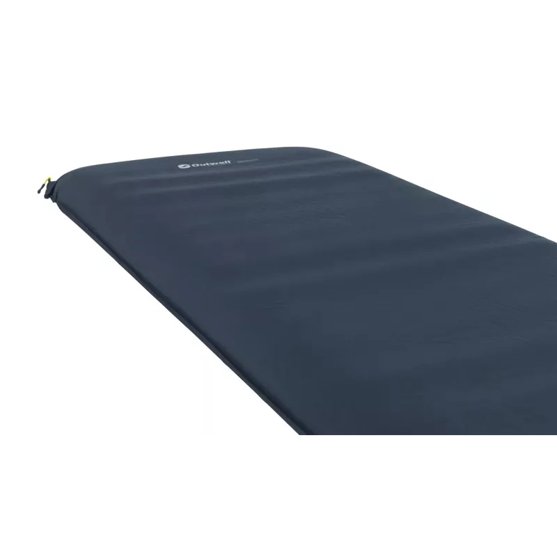 Pripučiamas čiužinys Outwell 400137 – viengubas poliesterinis stovyklavimo čiužinys 600×1950×100 mm, mėlynas