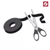 LABEL THE CABLE LTC PRO Roll Strap dvipusis lipnusis diržas, 25m juodas
