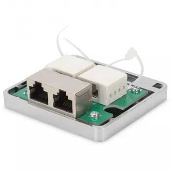 DIGITUS DN-93713 paviršinio montavimo dėžutė CAT 6A 2 prievadai