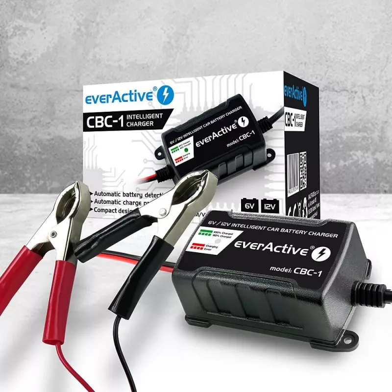 Automobilio akumuliatoriaus įkroviklis everActive CBC1 6V/12V
