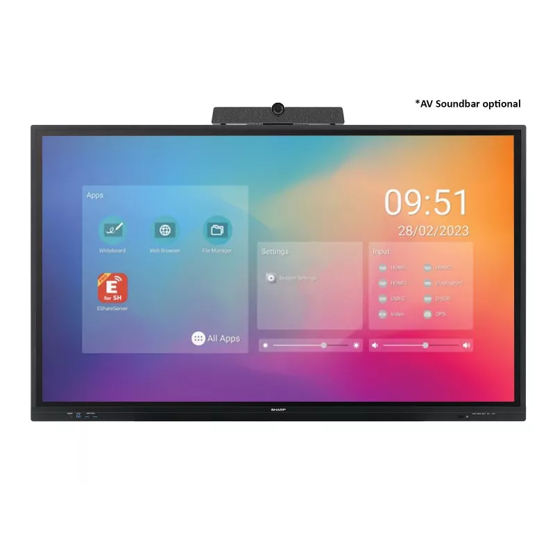 Skaitmeninės reklamos plokščiasis ekranas Sharp PN-LC752 75 colių LCD 4K Ultra HD 3840 x 2160