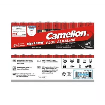 Baterija CAMELION LR6-SP10 AA šarminė vienkartinė 1,5 V, 10 vnt., 49,8 mm x 1,41 cm, 24 g