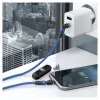 USB laidas RealPower MagneticCharge2 1 m mėlynas greitas įkrovimas duomenų perdavimas