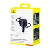 Automobilinis įkroviklis Baseus Enjoyment Max 60W su USB-C ir Lightning laidais, dviejų prievadų greitasis įkrovimas