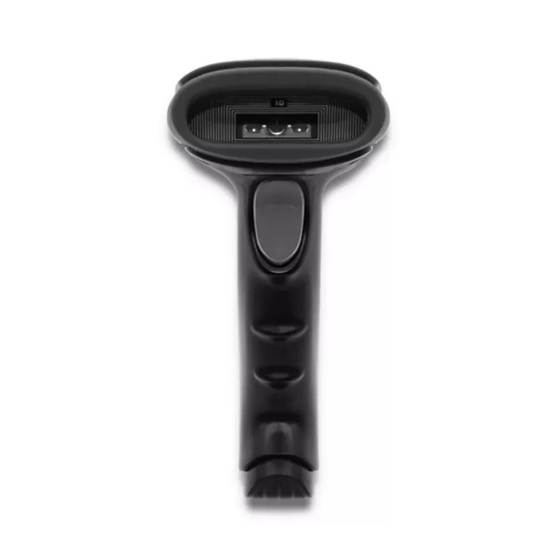 Rankinis brūkšninių kodų skaitytuvas QOLTEC 50866 – 1D lazerinis, USB laidinis, 600 mm diapazonas, juodas, 161,5×88×77 mm