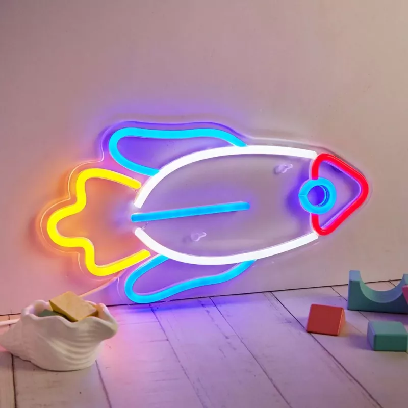LED neoninis dekoratyvinis skydas MANTA SNL91MT Style RAKETA