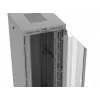 Stovimas serverinis spintos korpusas LANBERG FF01-8047-12SL 47U 800x1000 mm pilkas su priekinėmis ir galinėmis stiklinėmis durimis bei LCD skydelio vieta