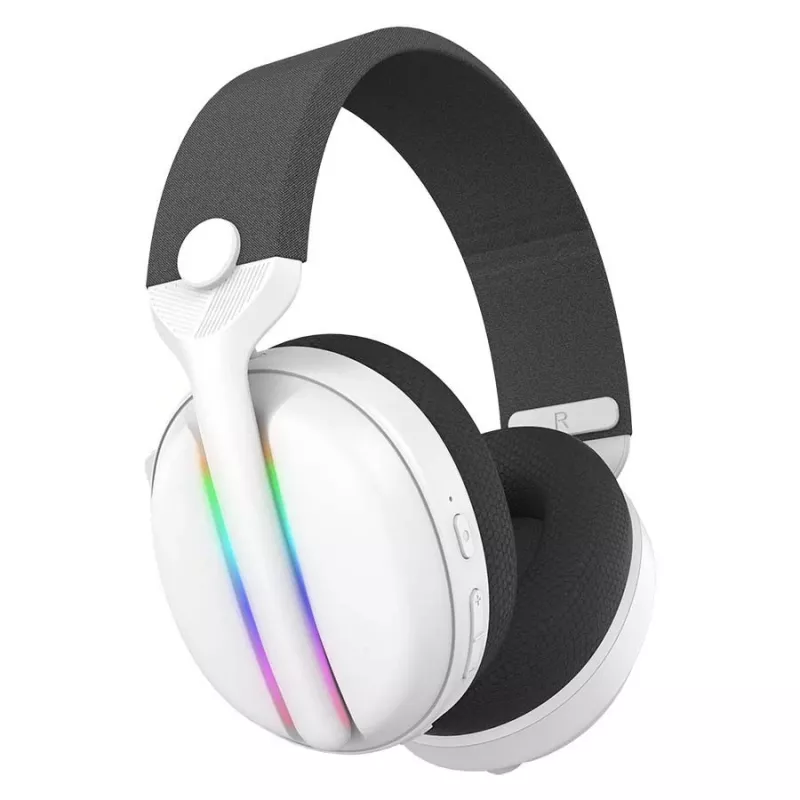 Subsonic Vektra SA5717-2 belaidės ausinės, dengiančios ausis, RGB LED, 7.1 emuliacija, baltos