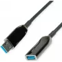 ROLINE USB laidas 12.04.1076 USB 3.2 Gen 1 15 m USB A juodas