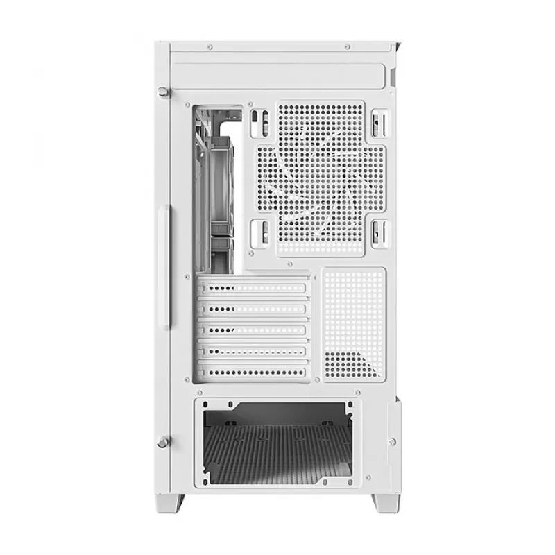 Korpusas DeepCool CG380 3F WH — Baltas, Midi Tower, 235×437×451 mm, ITX/mATX, 3x 120 mm ventiliatoriai