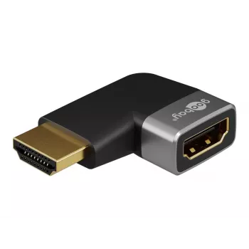 Pro Plus HDMI kampinis adapteris 90° vertikalus - juodas