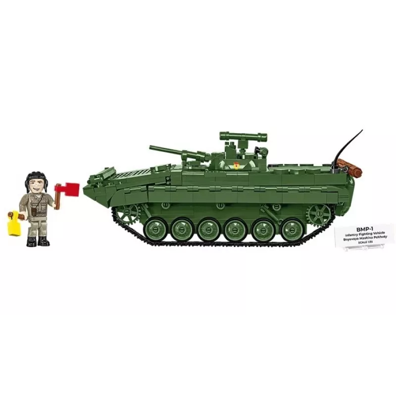 Konstruktorius Cobi Blocks BMP-1 758 dalių – mastelio modelio statybiniai blokeliai