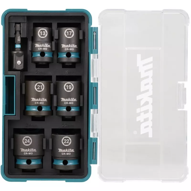 Makita E-16592 smūginis lizdų rinkinys Juoda, Žalsvai mėlyna