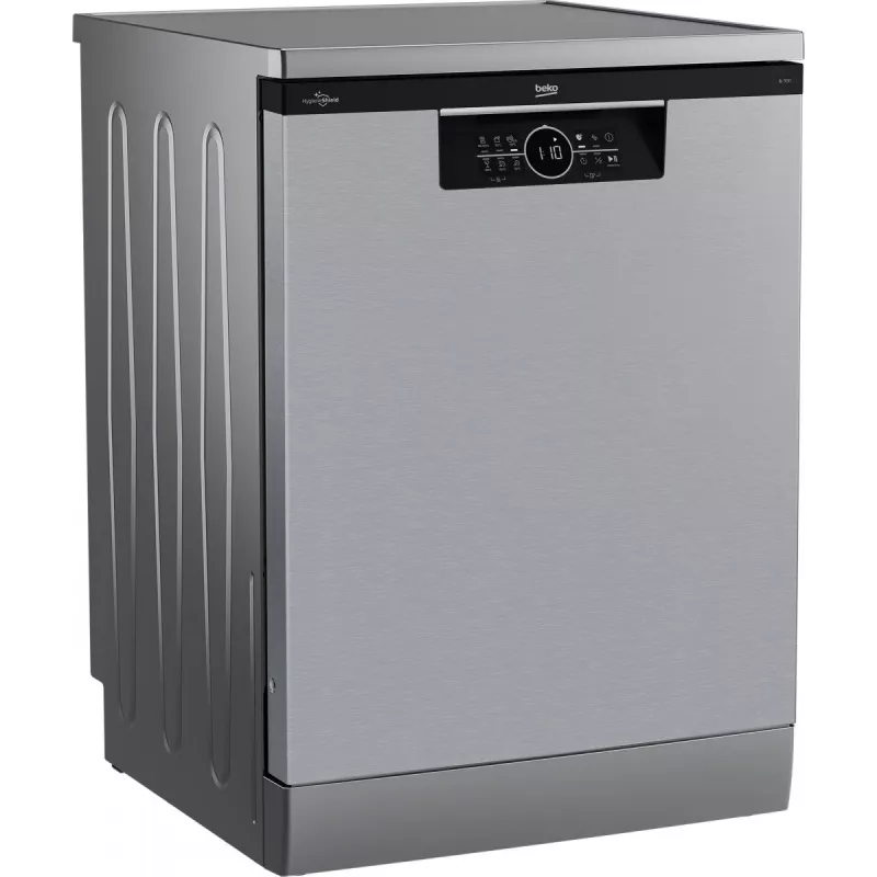 Indaplovė BEKO BDFN26531X — laisvai pastatoma 60 cm, 15 komplektų, 46 dB, nerūdijantis plienas, LED jutiklinis ekranas