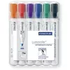 Markeris Staedtler Lumocolor 351 baltos lentos, 6 vnt., kulkos formos antgalis