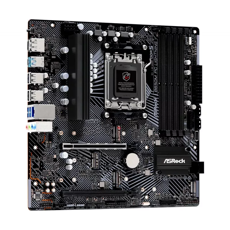 ASRock B650M PG Lightning AM5 Micro-ATX pagrindinė plokštė