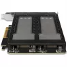 Mobilus diskų krepšys RAIDSONIC ToughArmor MB842MP-B — 2 išimami lizdai M.2 NVMe, PCIe 4.0 x16
