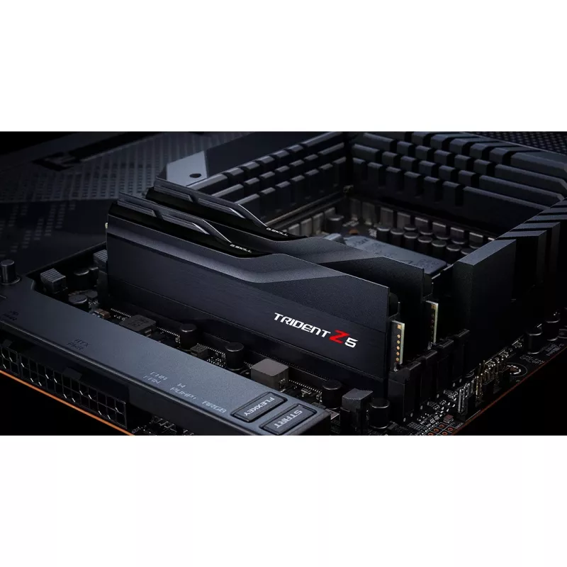 DIMM 32 GB DDR5-6400 (2x 16 GB) Dual-Kit, Arbeitsspeicher schwarz (matt), F5-6400J3239G16GX2-TZ5K, Trident Z5, INTEL XMP