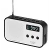 Nešiojamas skaitmeninis radijas Adler AD 1907 – AM/FM, skaitmeninis imtuvas, žadintuvas, USB-C, 600 mAh baterija, LCD, 20 išankstinių stočių, teleskopinė antena