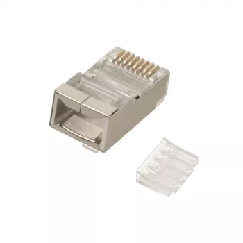 Extralink CAT6 FTP RJ45 Jungtis 8P8C Vyriškas/Moteriškas Skaidrus