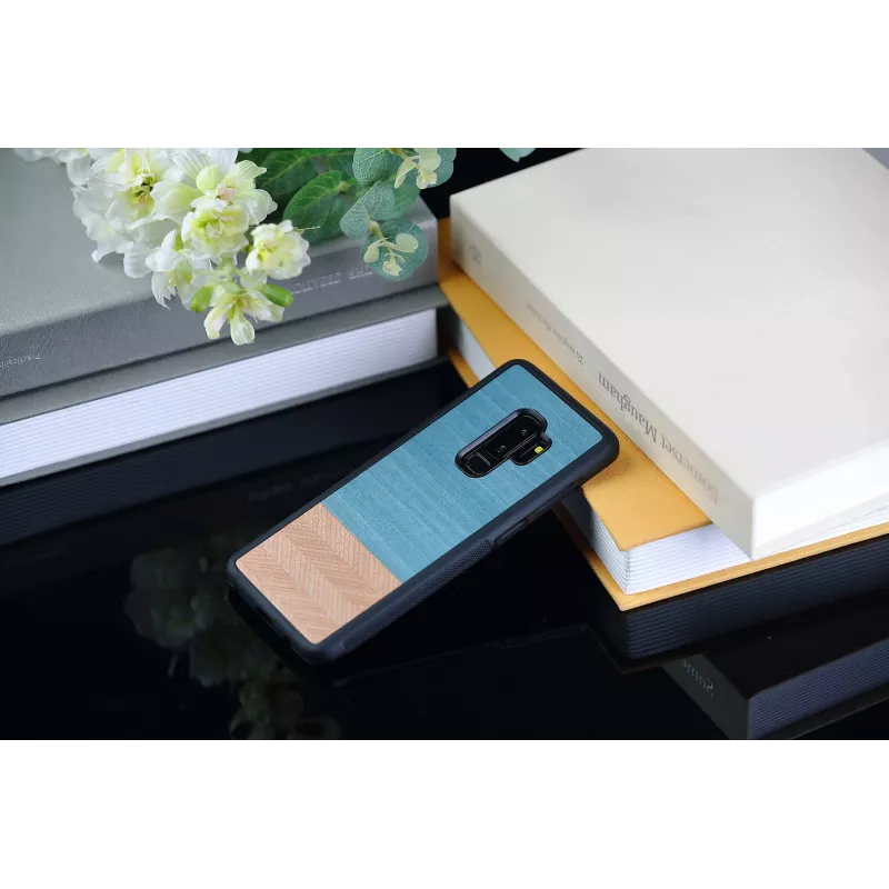Man ir Wood apsauginis dėklas Samsung Galaxy S9 Plus — denim juoda