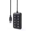 USB mazgas Gembird UHB-U2P10P-01 — 10 prievadų USB 2.0 mazgas