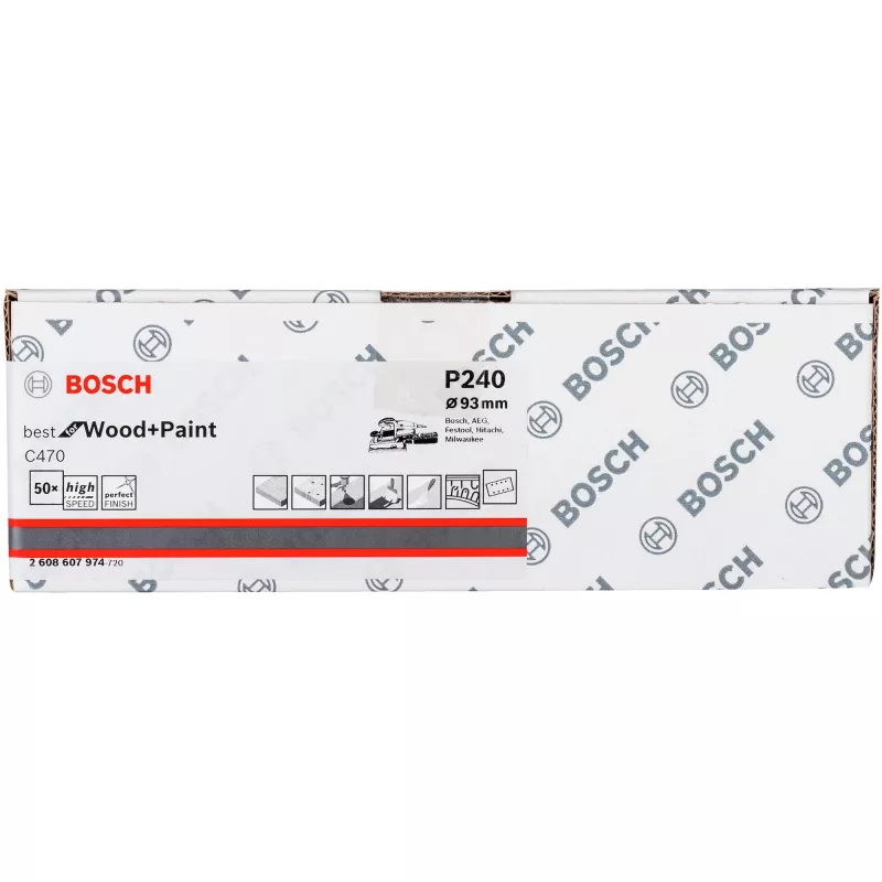Bosch 2 608 607 974 šlifavimo priedas, 50 vnt.