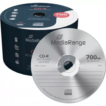 CD-R laikmena 700MB 52X 50 vnt. pakuotė / MR207 Mediarange