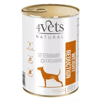 4VETS Natural Weight Reduction Dog šlapias šunų ėdalas - 400 g