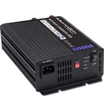 Kroviklis QOLTEC Monolith 20A 12V LiFePO4, AGM, GEL, SLA akumuliatoriams