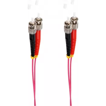 shiverpeaks BS77904/4 šviesolaidinis ST-ST kabelis 5 m, OM4, 50 µm, pilnas dupleksas, violetinis