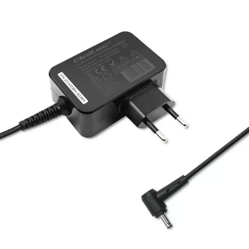 Maitinimo adapteris QOLTEC 45W 19V nešiojamiesiems įrenginiams – pakaitinis adapteris 45 W 19 V