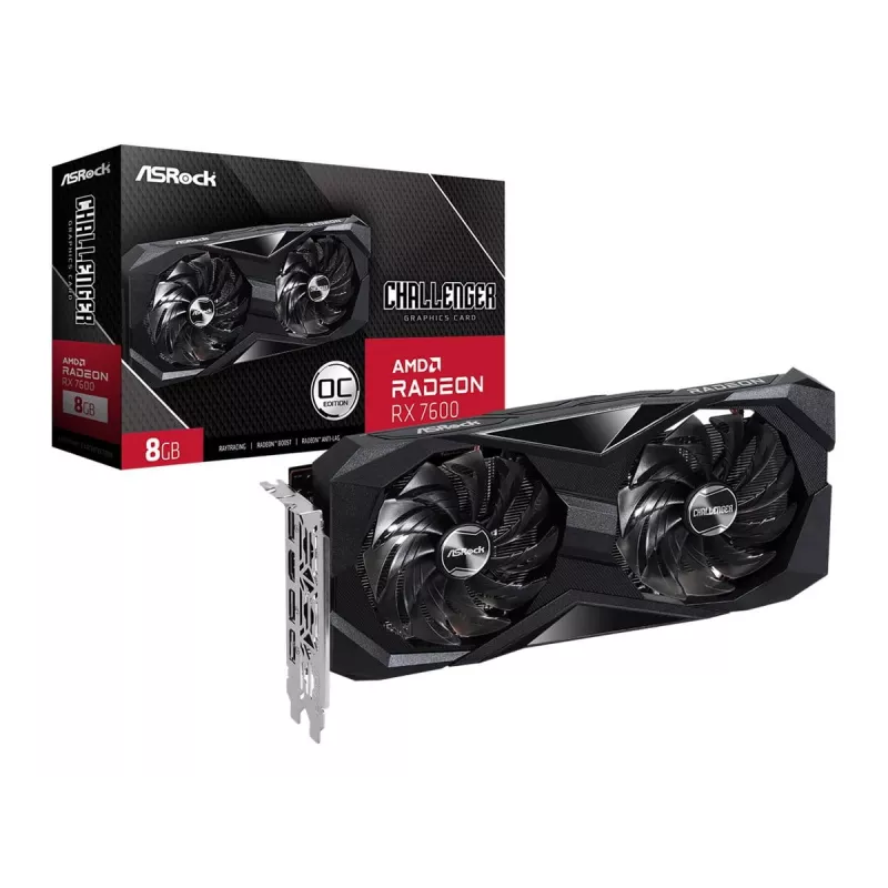 ASRock Radeon RX 7600 Challenger 8 GB GDDR6 vaizdo plokštė