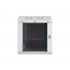 Sieninis tinklo spintos stovas DIGITUS Dynamic-N 12U, 19 colių, 600x450 mm (PxG), IP20, rakinamas stiklinis durys, nesurinktas