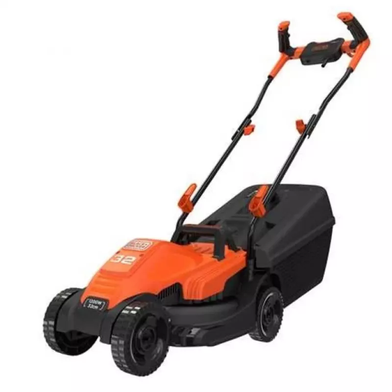 Elektrinė vejapjovė Black & Decker su pjovimo aukščio reguliavimu 1200 W, pjovimo plotis 32 cm
