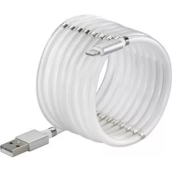 Renkforce USB 2.0 jungiamasis laidas [1x USB 2.0 A kištukas – 1x Apple Lightning kištukas] 1,00 m Baltas (TO-6897012)