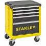 Įrankių vežimėlis Stanley STST74305-1 su 5 stalčiais, geltonai/juodas, 3 plokšti + 2 gilūs stalčiai
