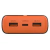 Nešiojamas įkroviklis TRACER EnerGen 20000 mAh, Power Delivery 20W, USB-C įvestis, 2×USB-A išėjimai, 3 įrenginių palaikymas, oranžinė