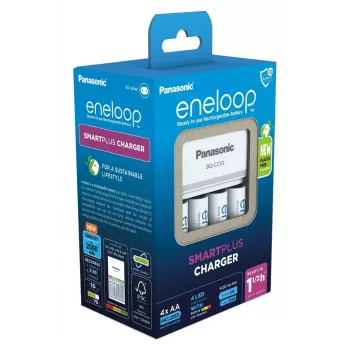 Kroviklis PANASONIC Eneloop Smartplus BQ-CC55 + 4x AA 2000 mAh (K-KJ55MCD40E)