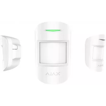 Ajax MotionProtect Outdoor belaidis PIR judesio detektorius luboms/sienai baltas