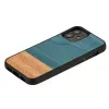 Man & Wood dėklas iPhone 12 mini — denim juoda