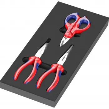 Įrankių dėklas su replėmis Wera 05150181001, mėlyna/raudona, 172x392x38 mm