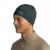 Buff Merino Lightweight Multistripes Forest vilnonė kepurė, unisex, tamsiai žalia, 125 g/m²