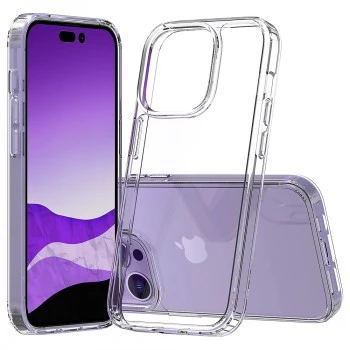 Mobilaus telefono dėklas SCREENOR BUMPER Skaidrus, iPhone 15 Pro Max (6,7 colio) TPU