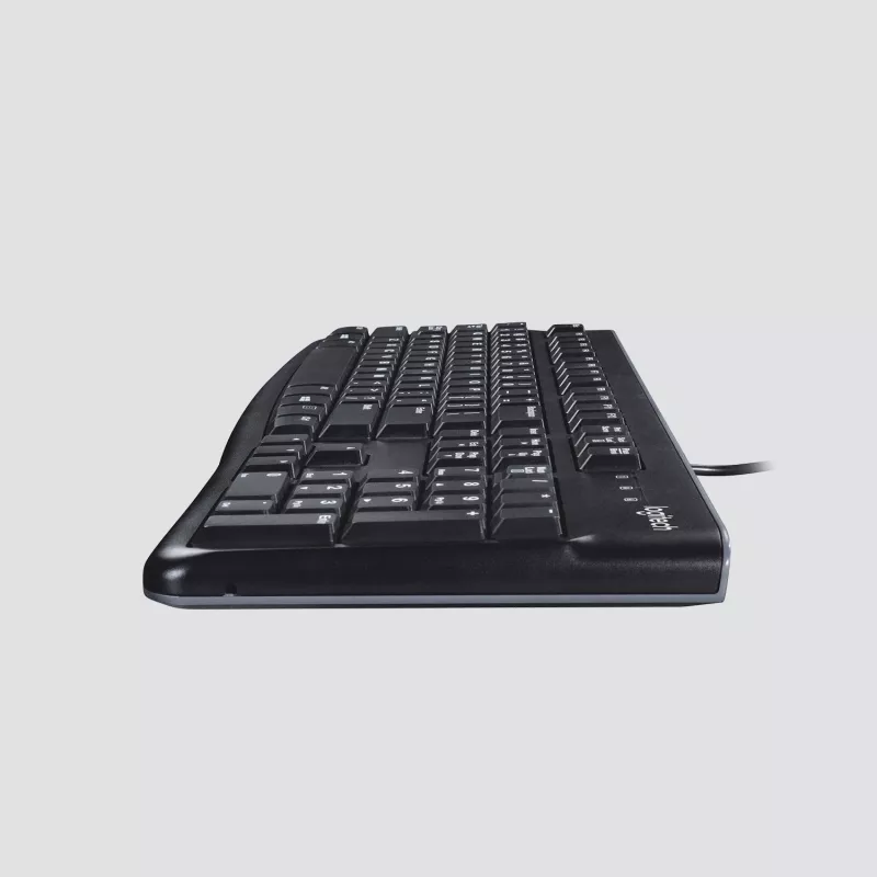 Logitech K120 USB klaviatūra, Šveicarijos raskladė, juoda (920-002504)