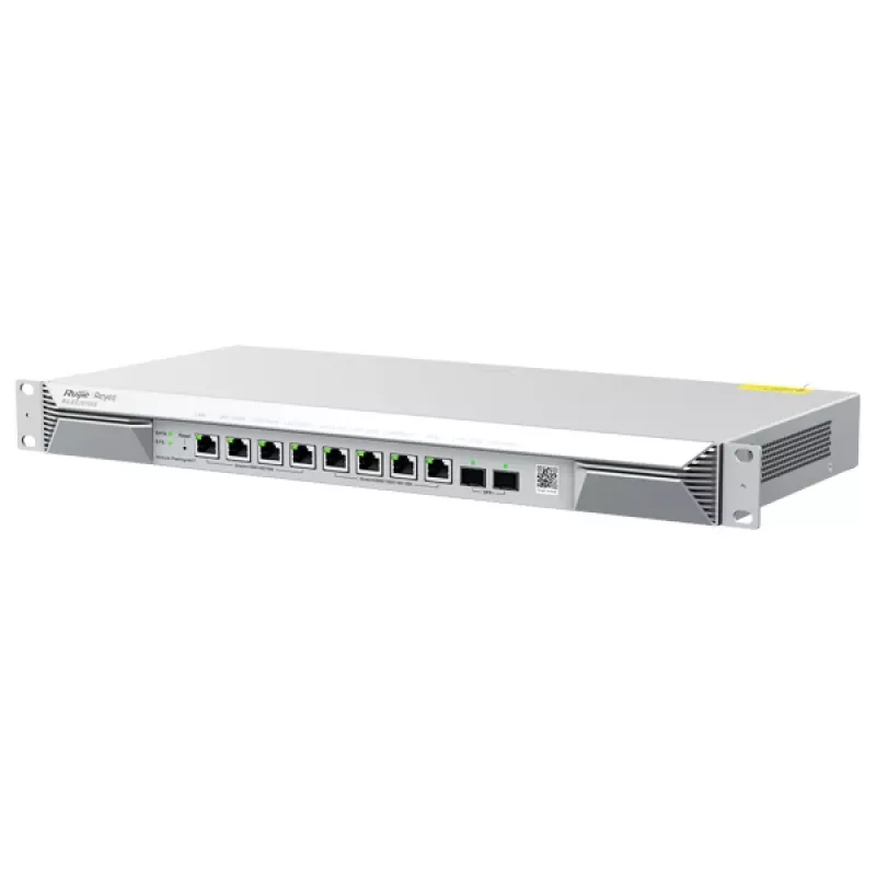 Ruijie Reyee RG-EG1510XS per debesį valdomas verslo maršrutizatorius, 2,5 Gigabit Ethernet, Gigabit Ethernet, iki 1500 klientų, sidabrinės spalvos